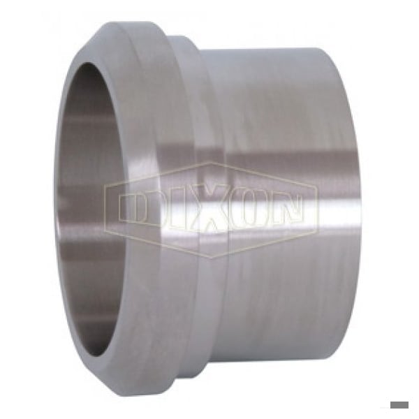 Weld Ferrule, Long, Series: 14A, Ferrule, 3 in Nominal, Plain Beveled Seat, 304 SS, 1-3/4 in L, Indu